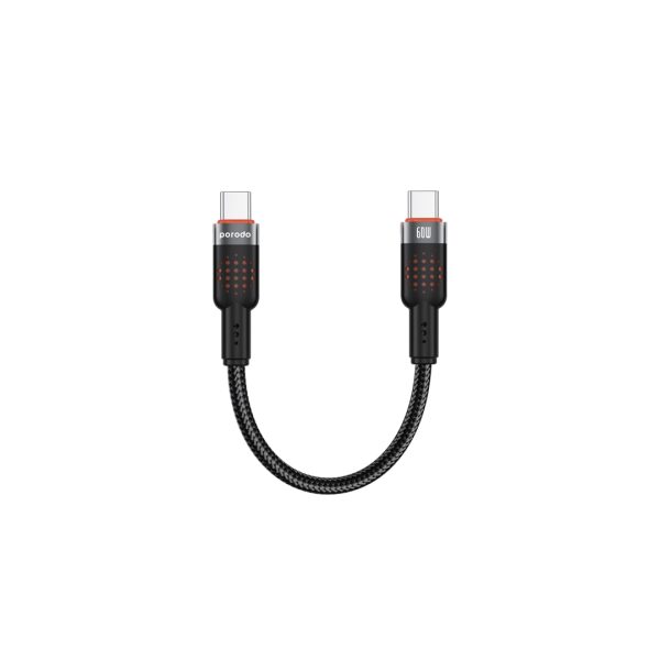 كابل USB-C به USB-C بافته شده Porodo