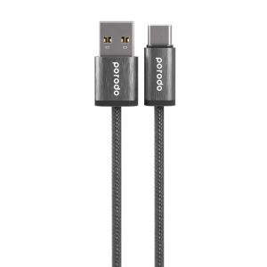 کابل بافته پورودو USB-A به تایپ سی