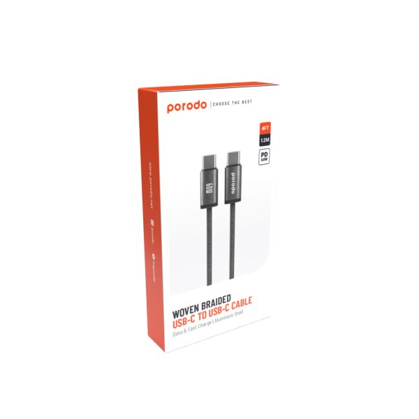 کابل بافته پورودو USB-C به USB-C