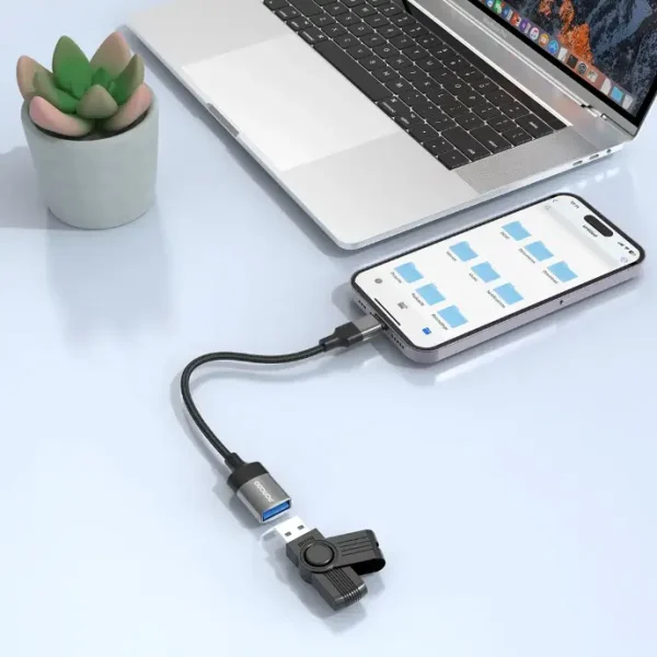 کابل OTG لایتنینگ Porodo