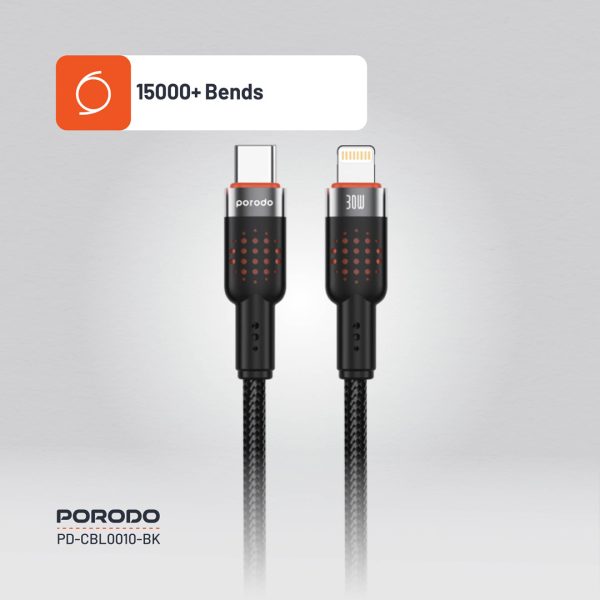 کابل Porodo USB-C به لایتنینگ